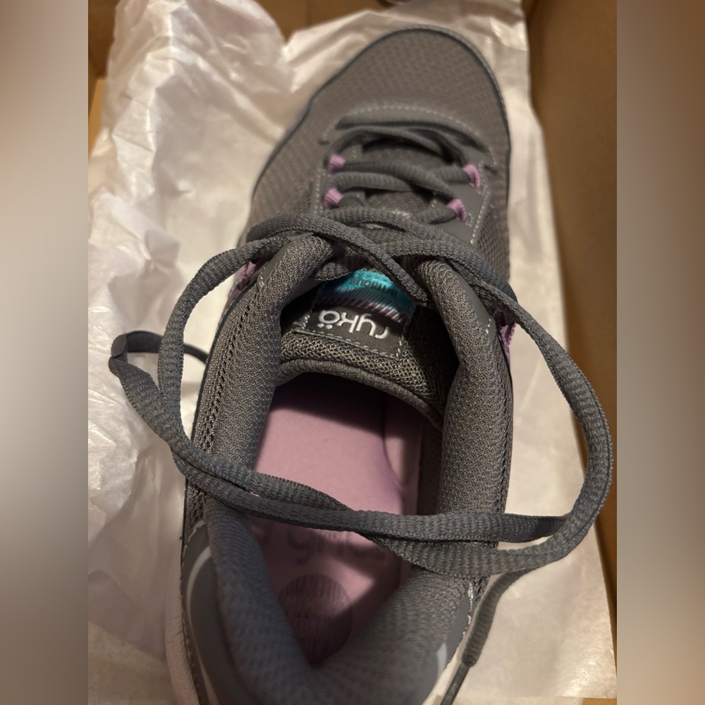 Ryka Women's Gray and Purple Sneakers - Picture 6 of 6